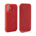 Capa flip vintage de couro para Galaxy S21